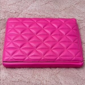 Call It Spring Pink Quilted Chain Clutch